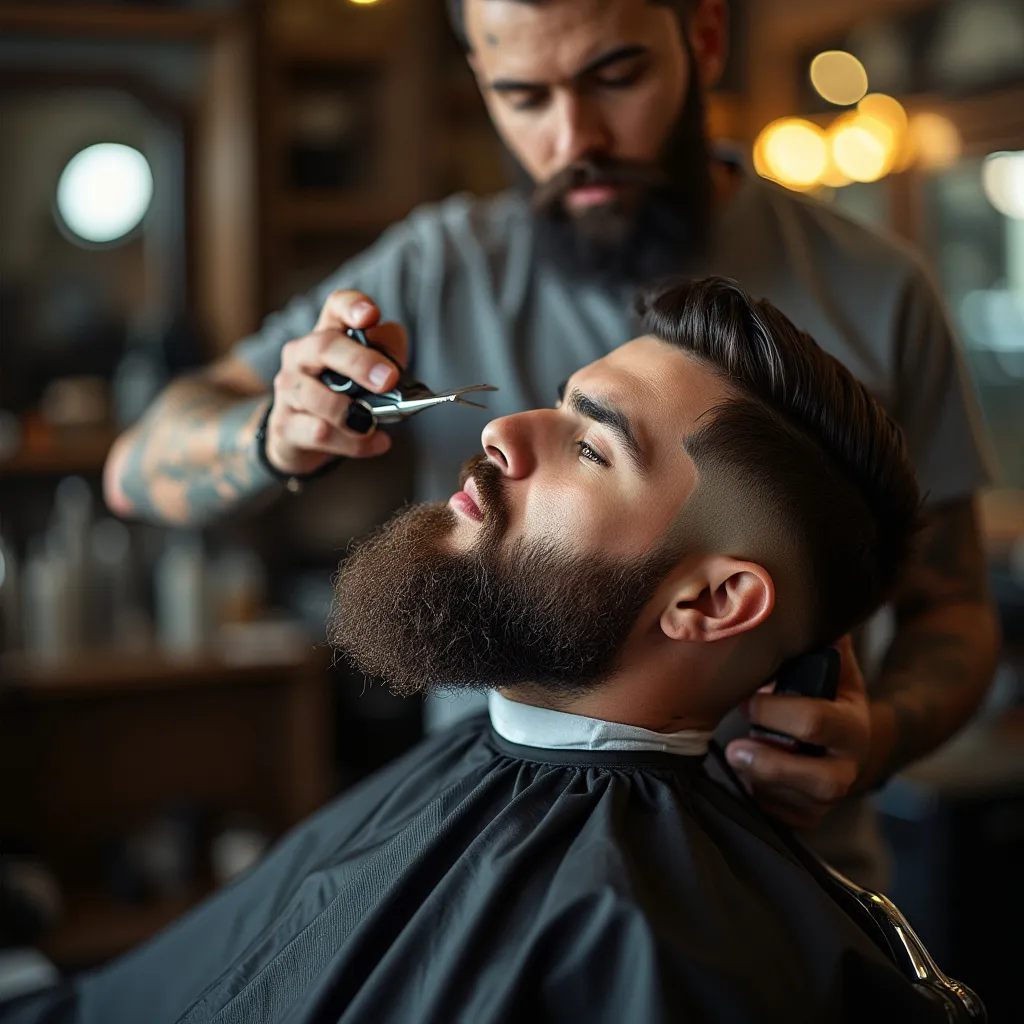 Arreglo de barba definido